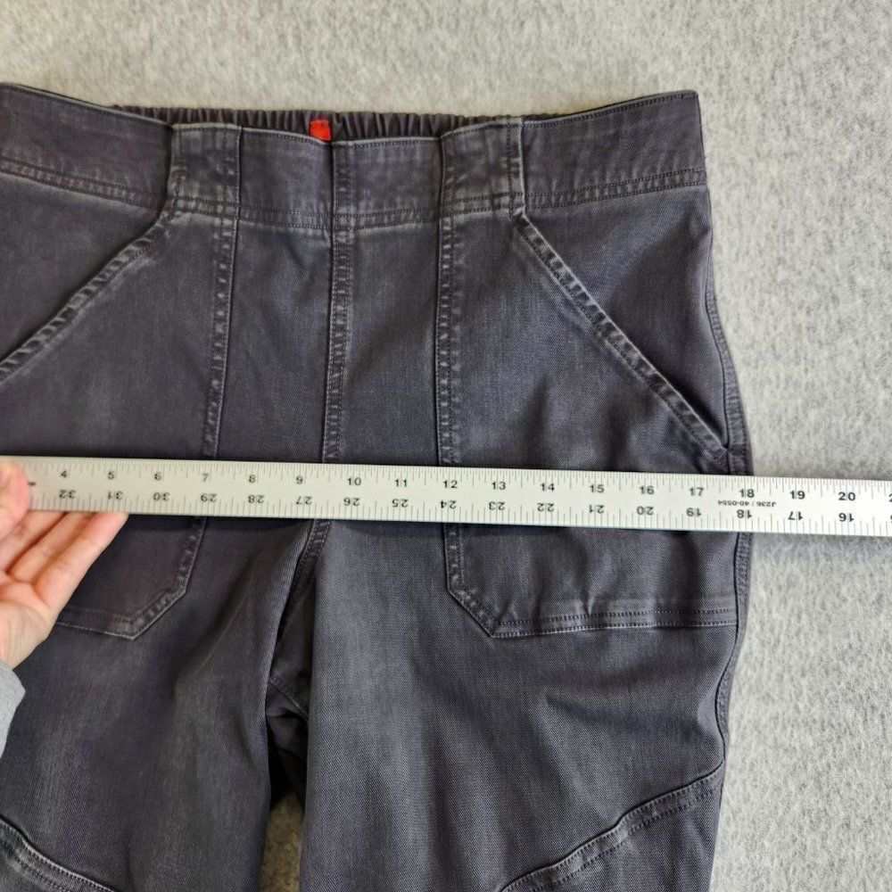 Spanx Jogger Pants Womens Large Gray Stretch Twill Cargo Zip Ankles Shaping - Picture 13 of 16